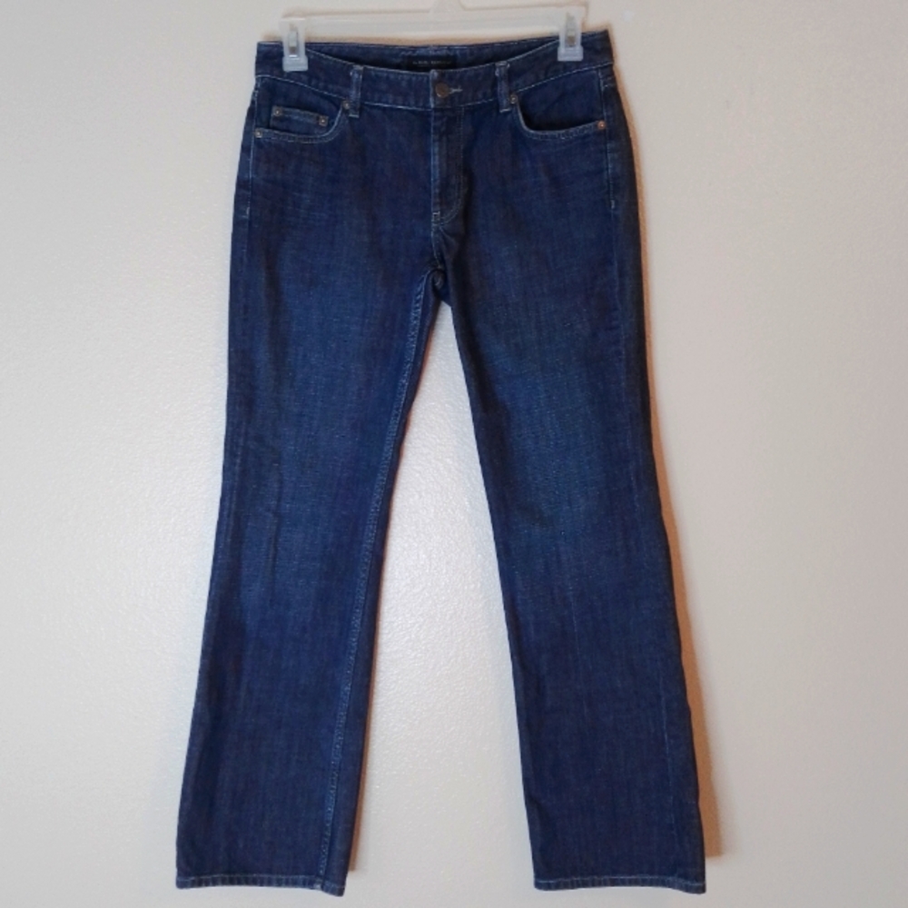 Banana Republic Blue Women's Jeans Low Rise Boot Cut Straight Leg Stretch Size8